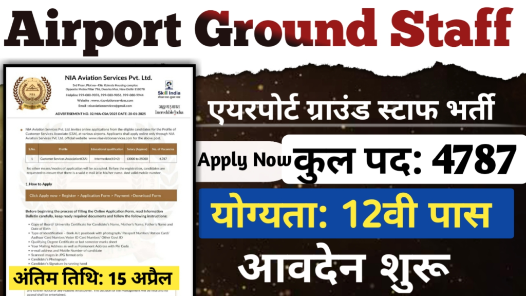 Airport Ground Staff Vacancy